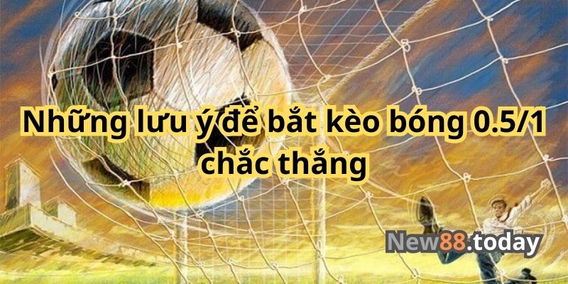 Những lưu ý để bắt kèo bóng 0.5/1 chắc thắng Những lưu ý để bắt kèo bóng 0.5/1 chắc thắng
